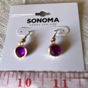 Sonoma Earrings, purple/pink